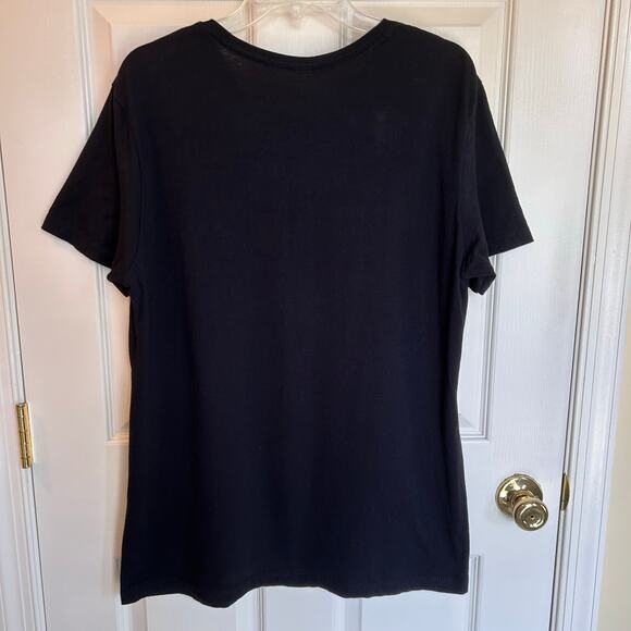 Kohl's APT. 9 Tropical Island Short Sleeve Black T-Shirt in Men's Large - Picture 5 of 9